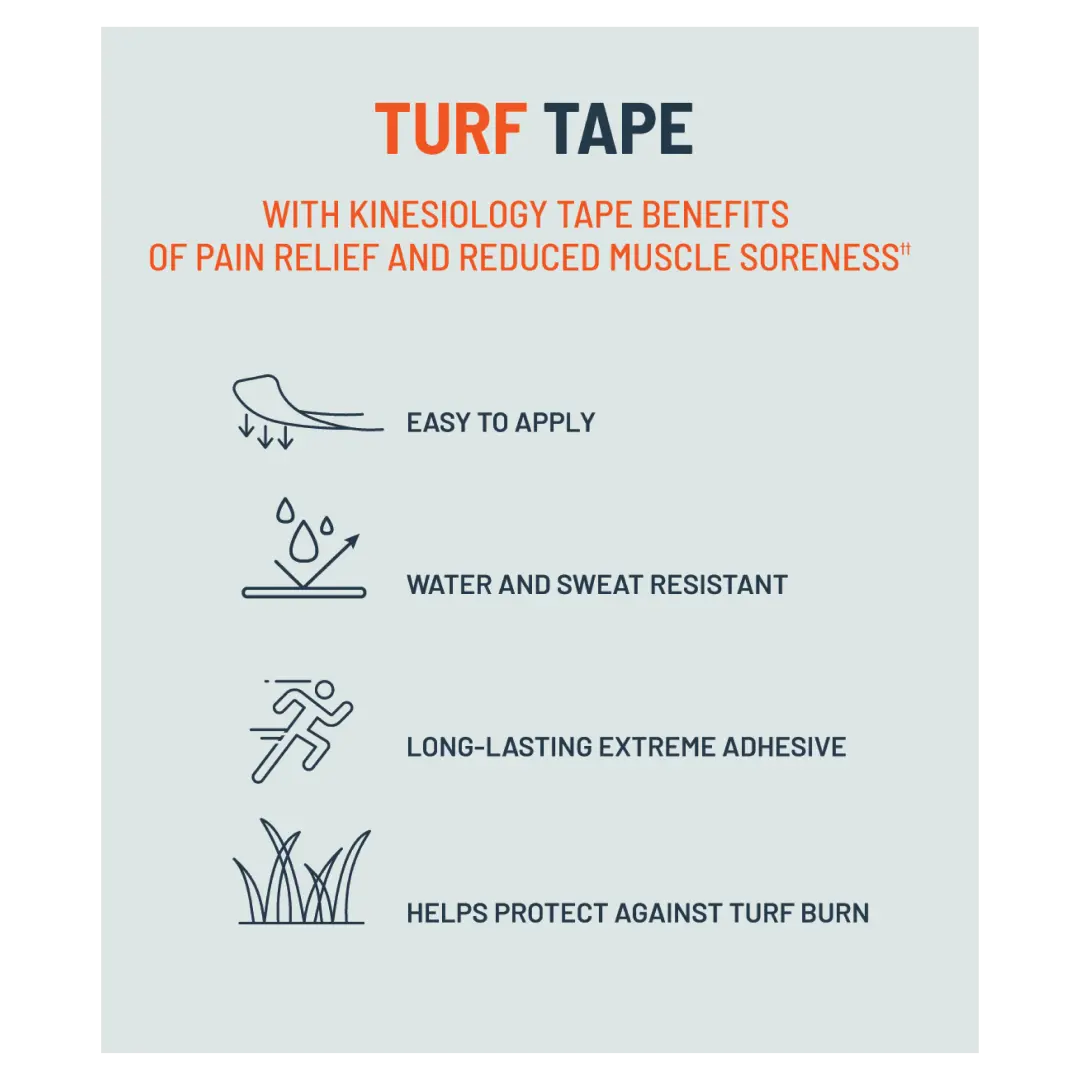 KT Tape Turf Tape kinesiology tape in – durable athletic tape for turf sports protection