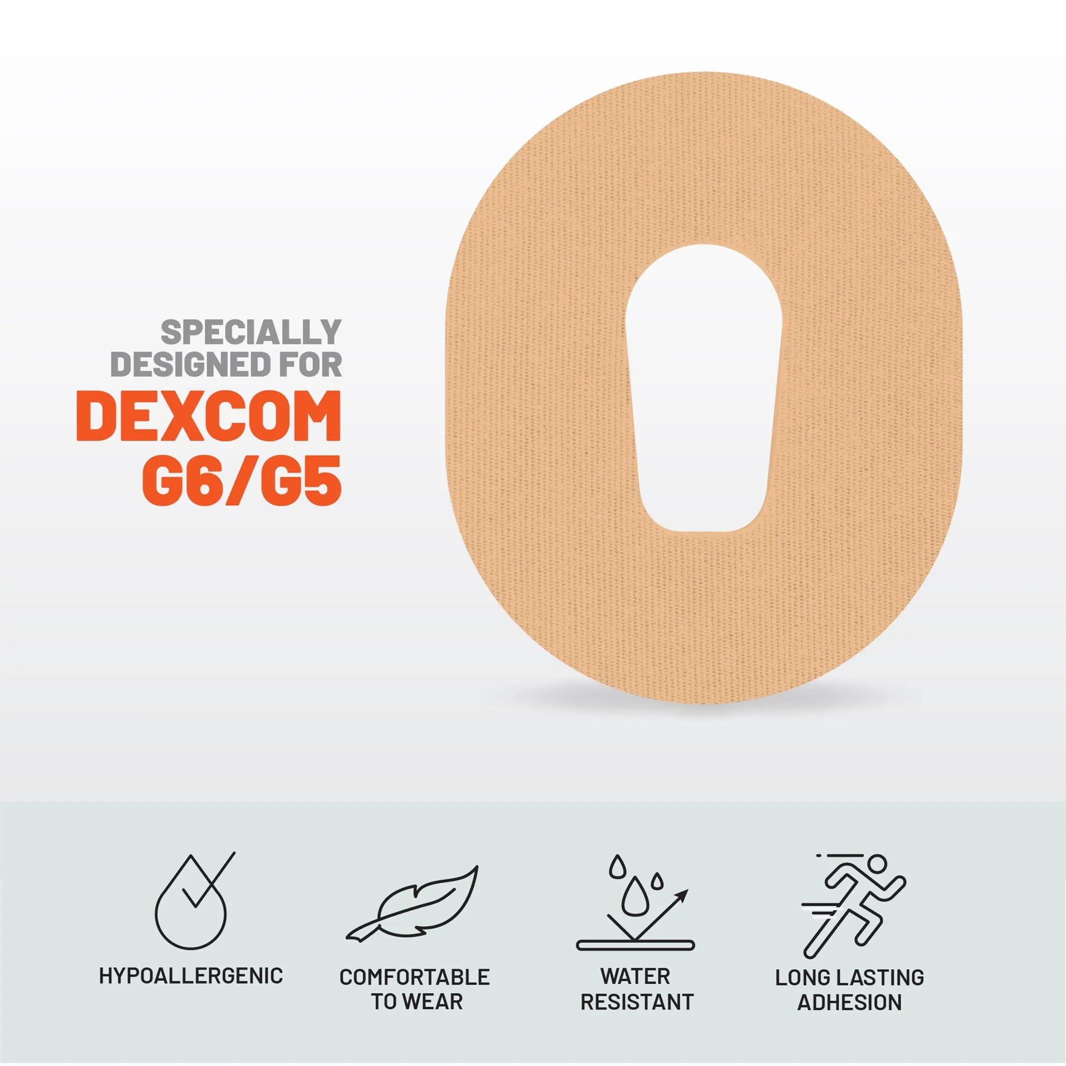 KT Tape CGM Patch adhesive patch for continuous glucose monitor protection and secure wear
