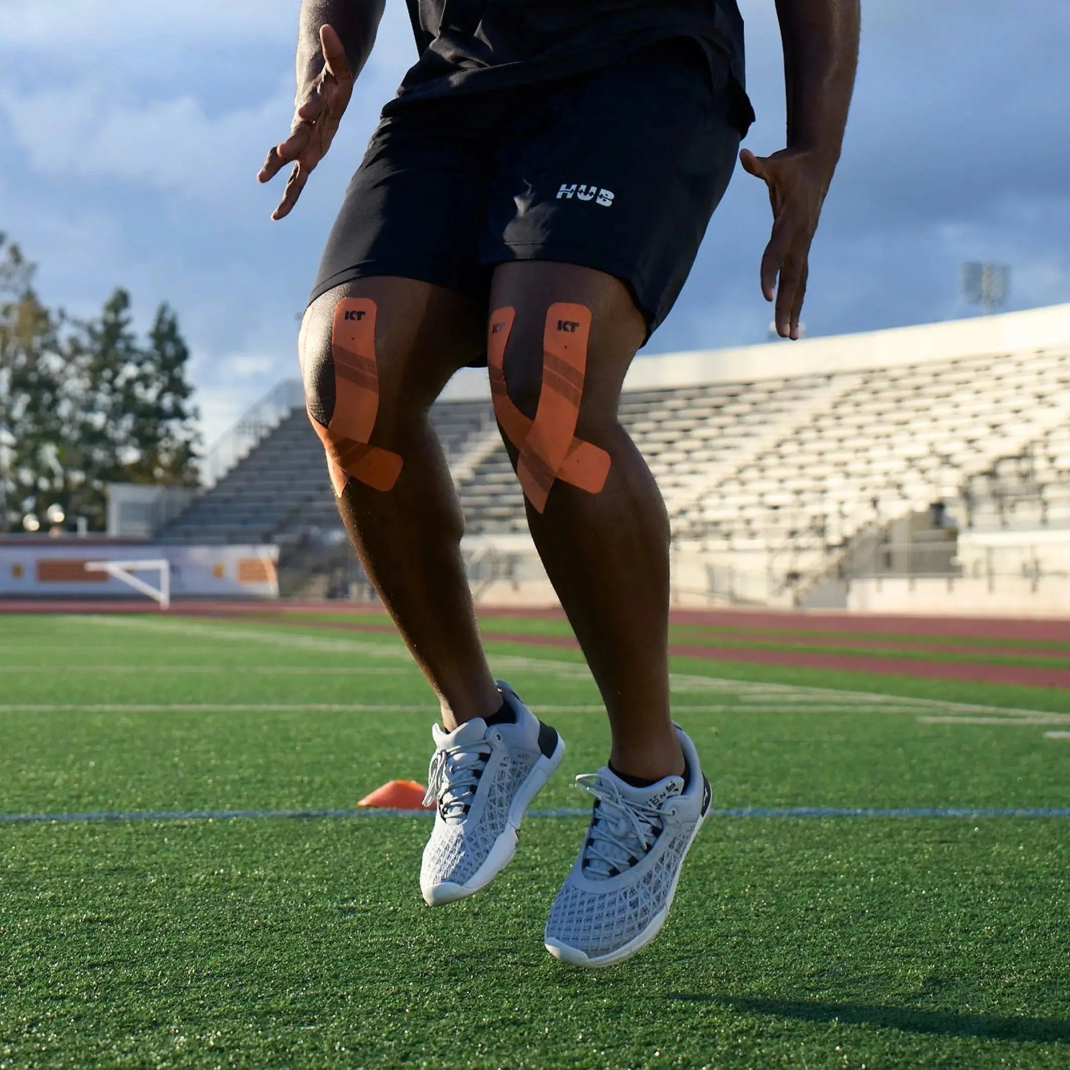 KT Tape Pro water-resistant synthetic kinesiology tape in - 20 precut strips for muscle support and pain relief