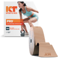 KT Tape Pro synthetic water-resistant kinesiology tape in Stealth Beige – 150 precut 10 inch strips for muscle and joint support#color_stealth-beige