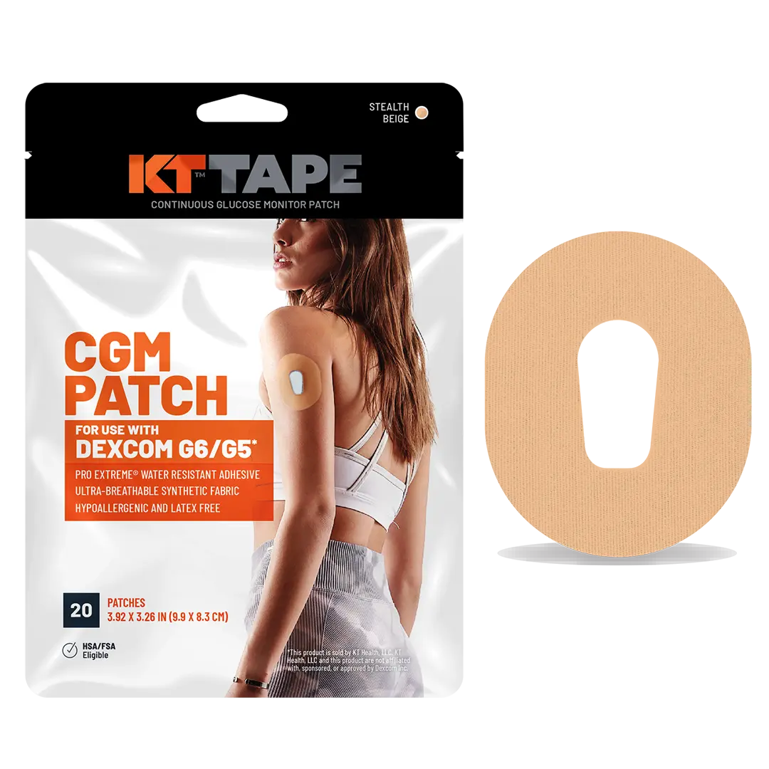 KT Tape CGM Patch adhesive patch for continuous glucose monitor protection and secure wear