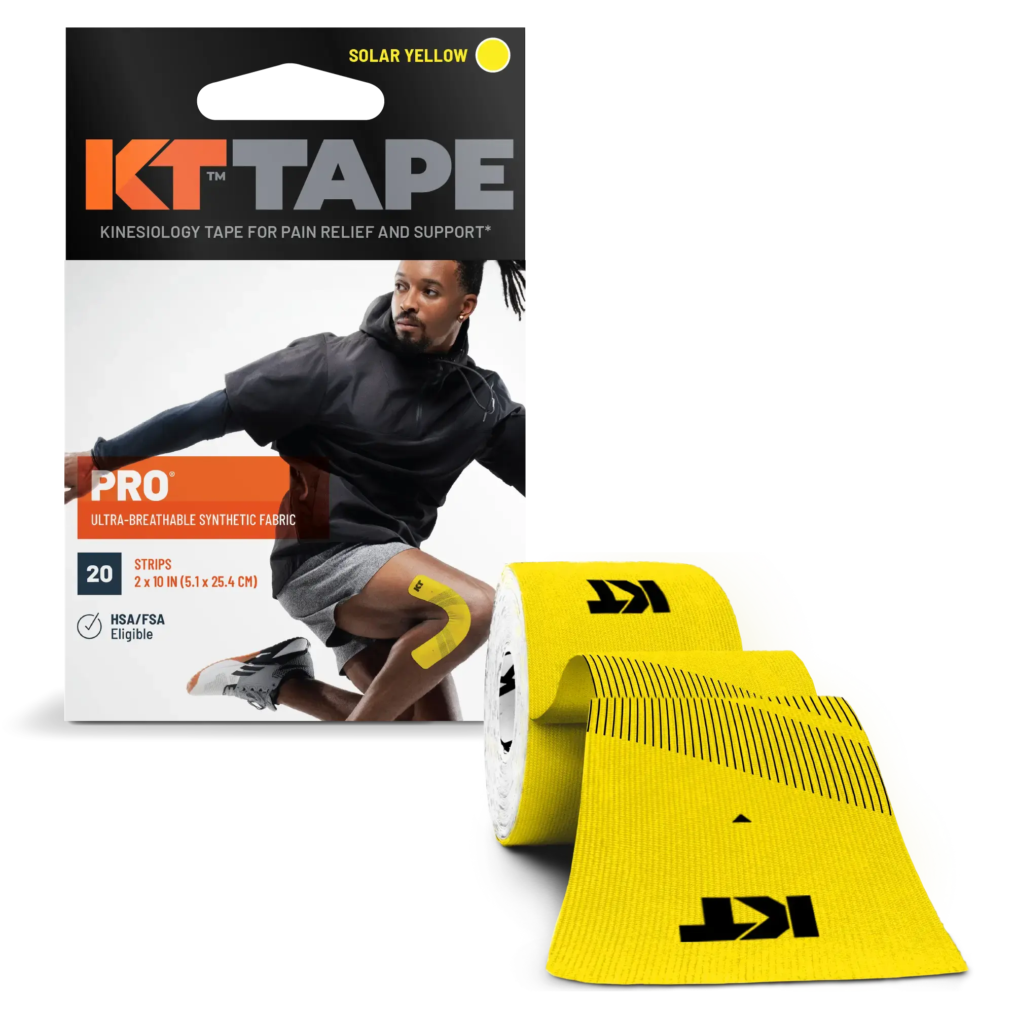 KT Tape Pro Box and Roll of Tape#color_solar-yellow