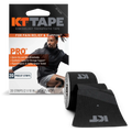 KT Tape Pro water-resistant synthetic kinesiology tape in Jet Black - 20 precut strips for muscle support and pain relief#color_jet-black