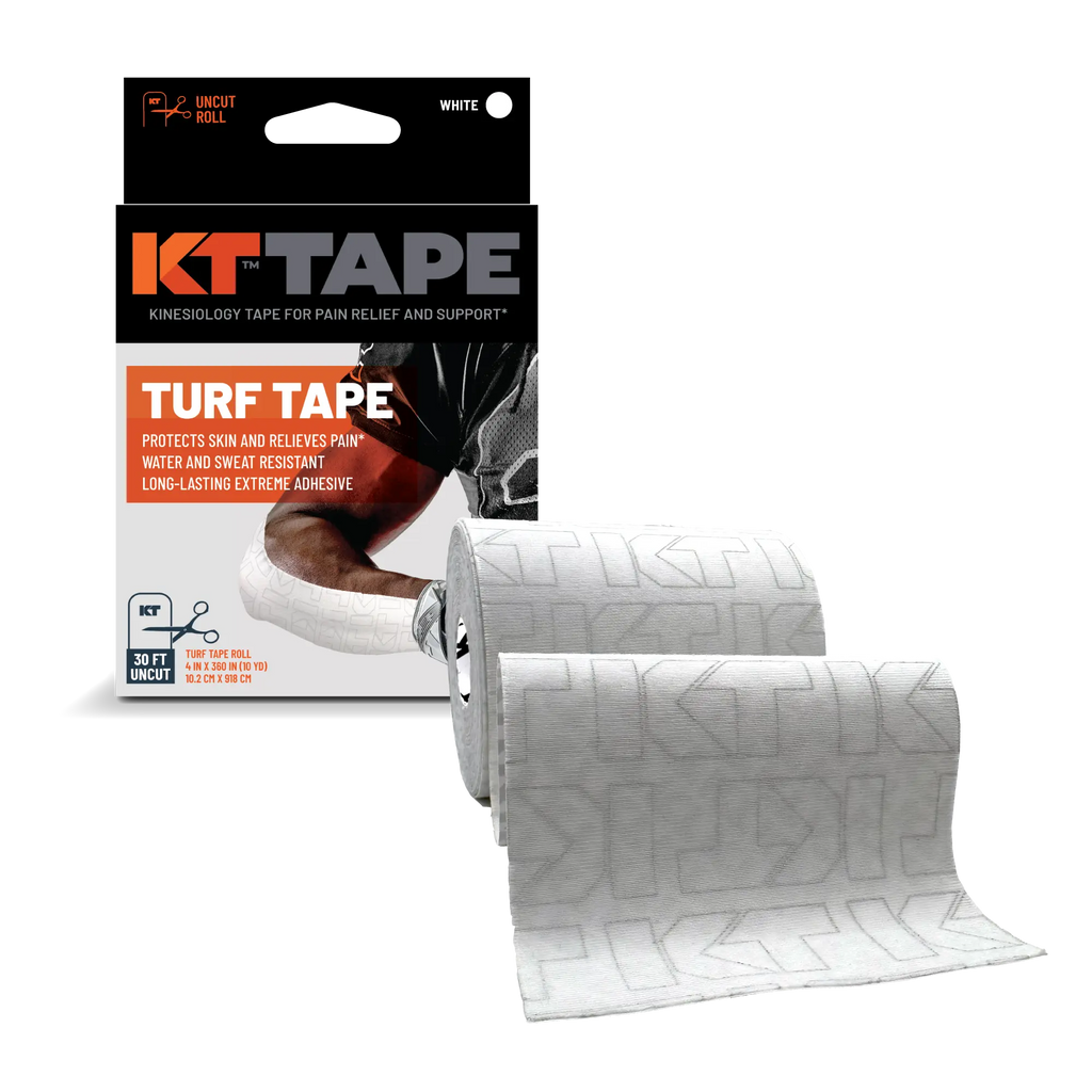 KT Tape Turf Tape kinesiology tape in White – durable athletic tape for turf sports protection#color_white