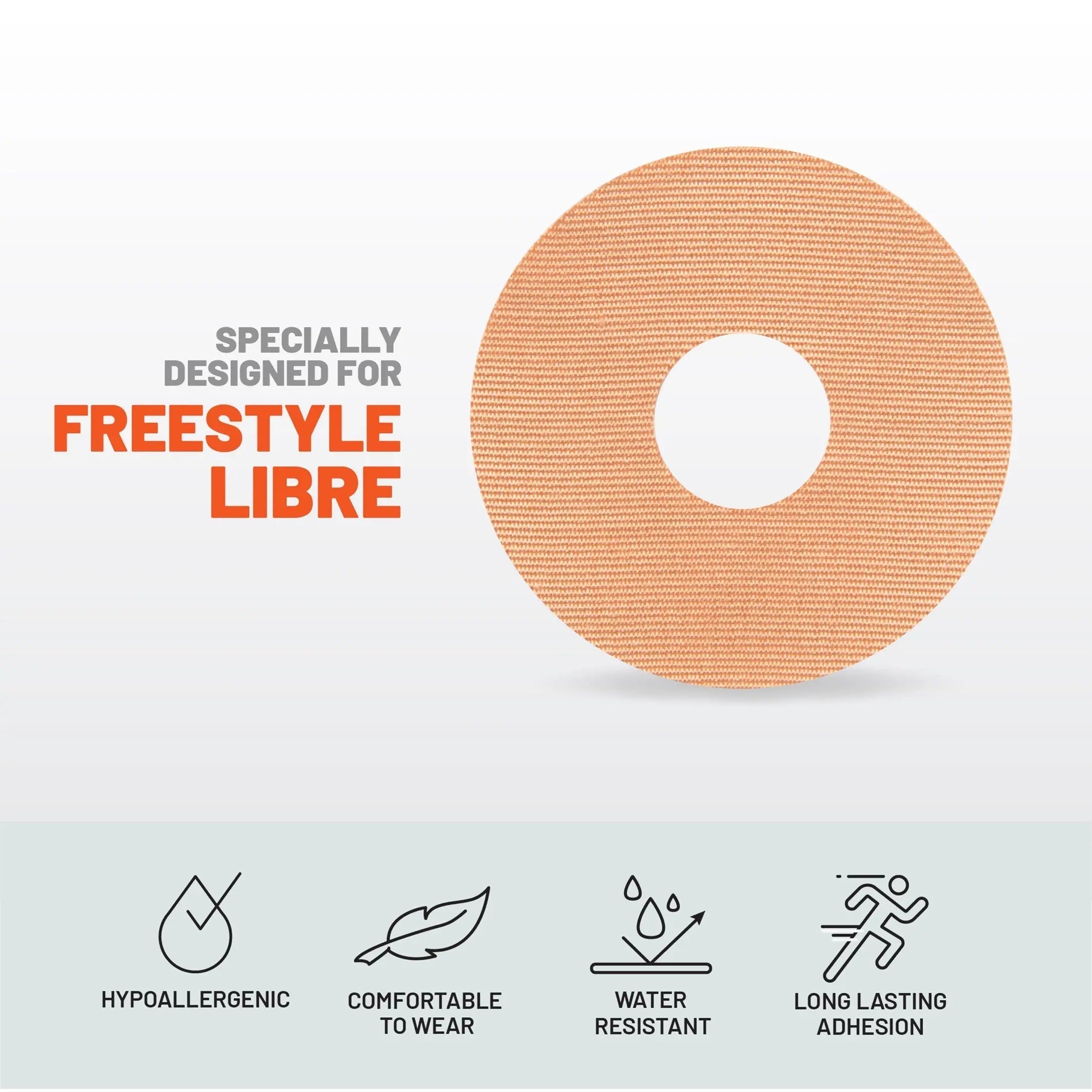 KT Tape CGM Patch adhesive patch for continuous glucose monitor protection and secure wear