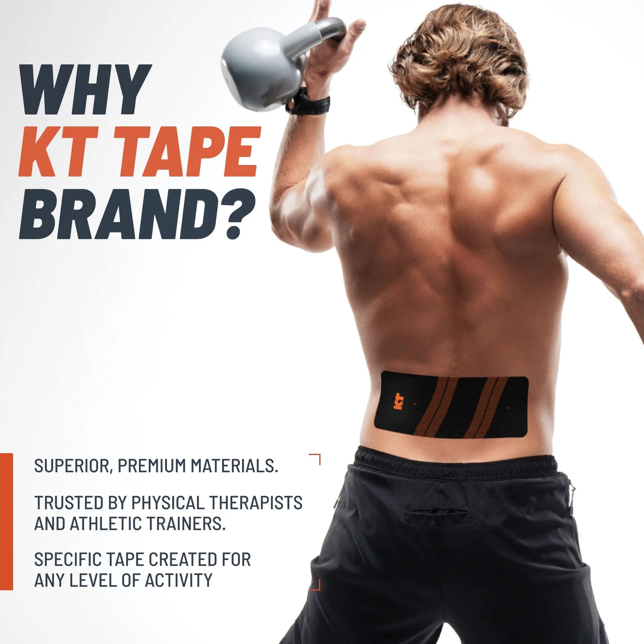 KT Tape Pro Wide extra coverage kinesiology tape - 10 precut strips for larger muscle groups