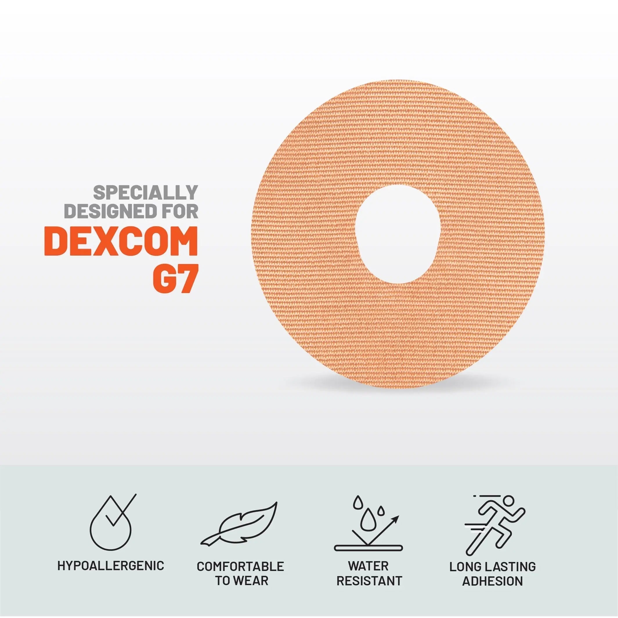 KT Tape CGM Patch adhesive patch for continuous glucose monitor protection and secure wear