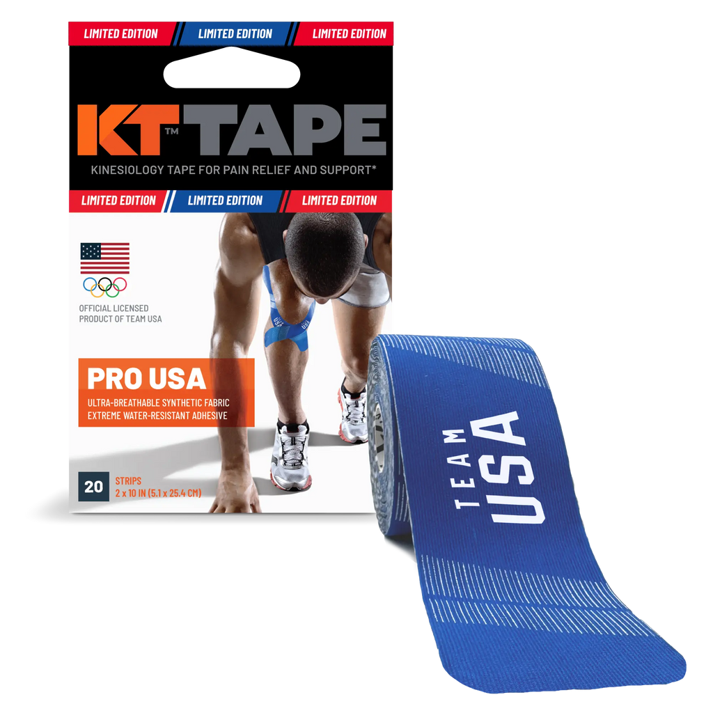 KT Tape Pro USA limited edition kinesiology tape in Sonic Blue – Team USA official athletic tape for muscle support#color_sonic-blue