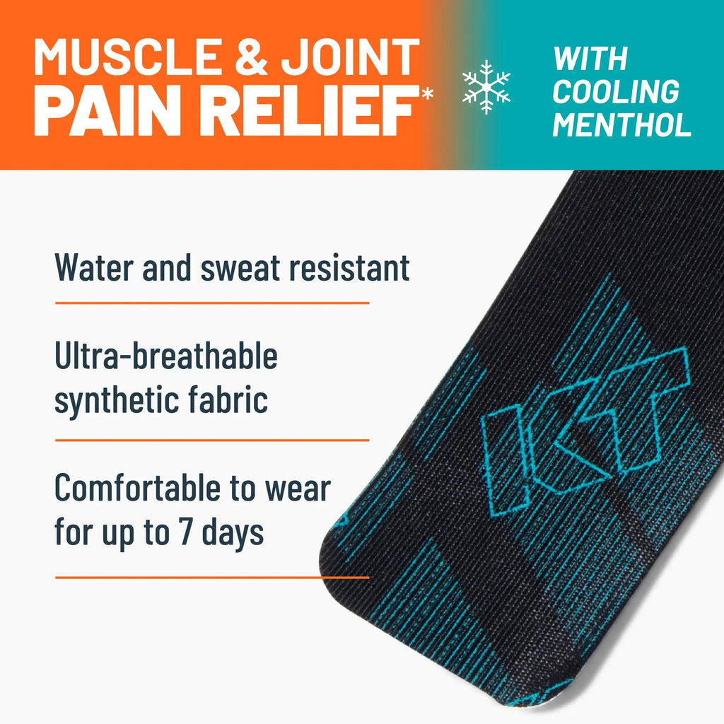 KT Tape Muscle & Joint Pain Relief with Cooling Menthol