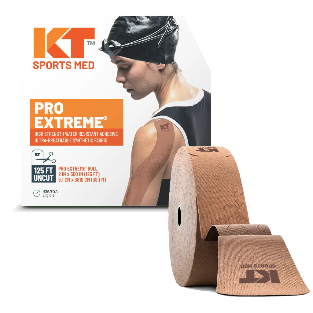 KT Tape Pro Extreme maximum strength kinesiology tape in Titan Tan – 125 ft uncut roll for intense athletic support#color_titan-tan