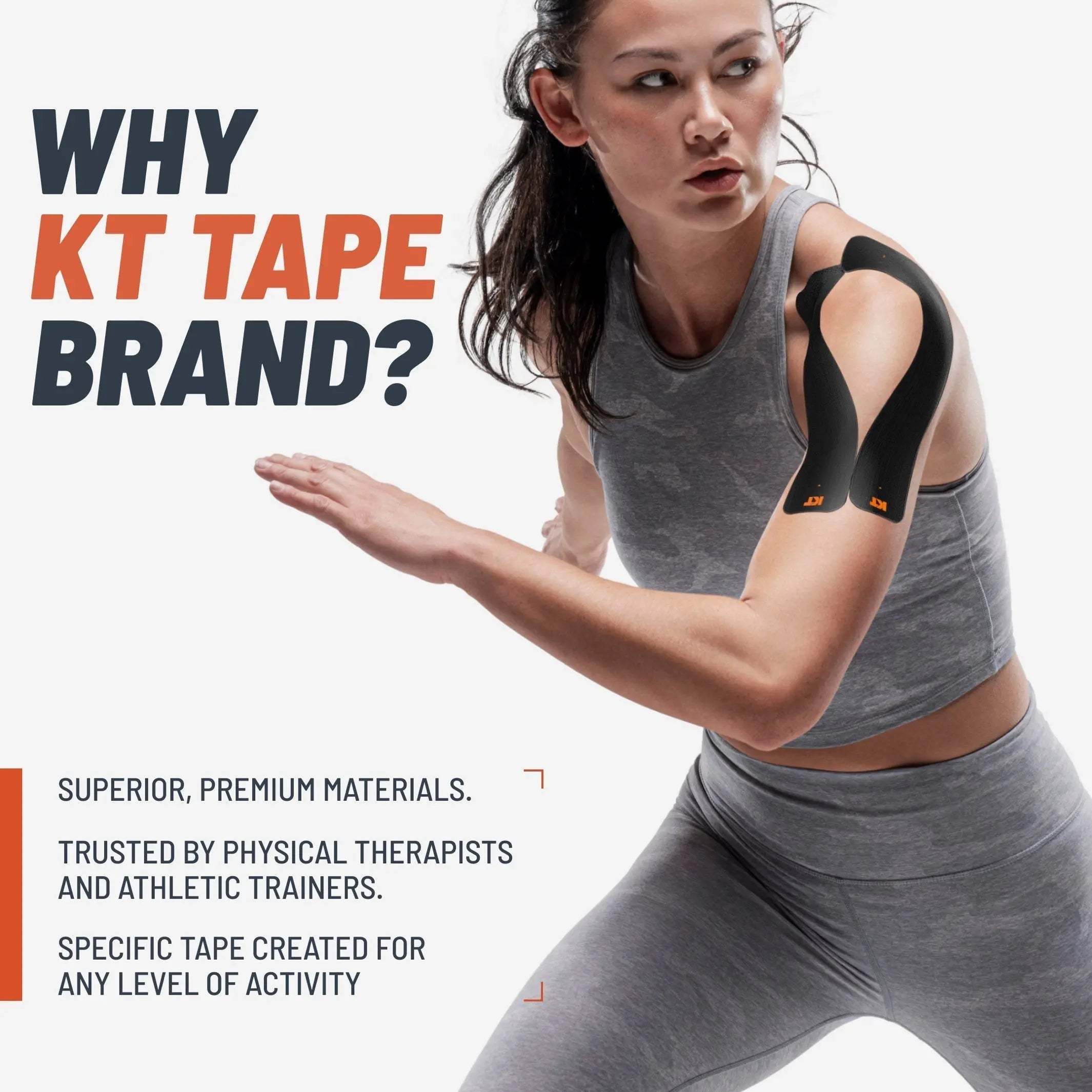 KT Tape Starter Pack kinesiology tape kit in – starter set with precut strips for muscle and joint support