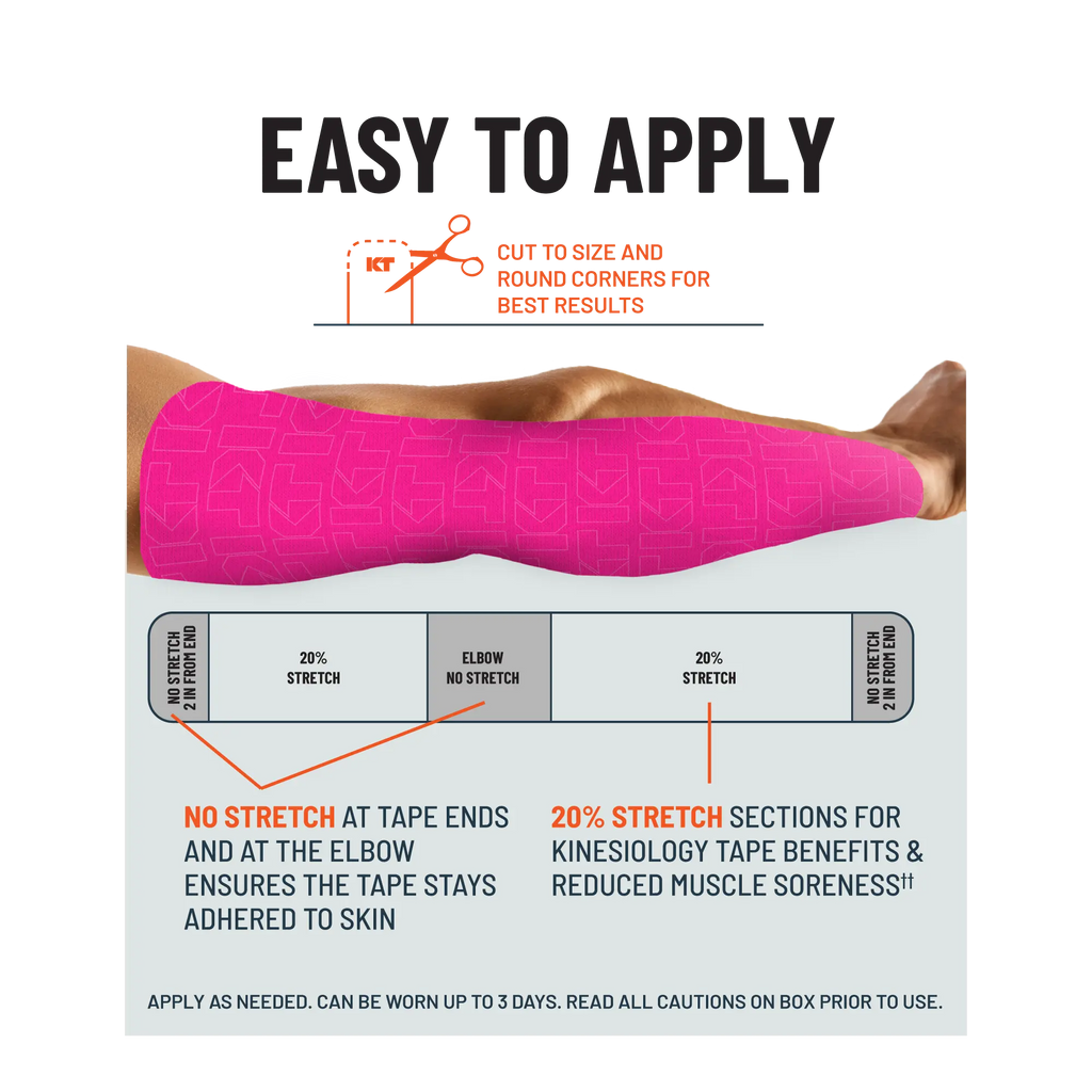 KT Tape Turf Tape kinesiology tape in – durable athletic tape for turf sports protection