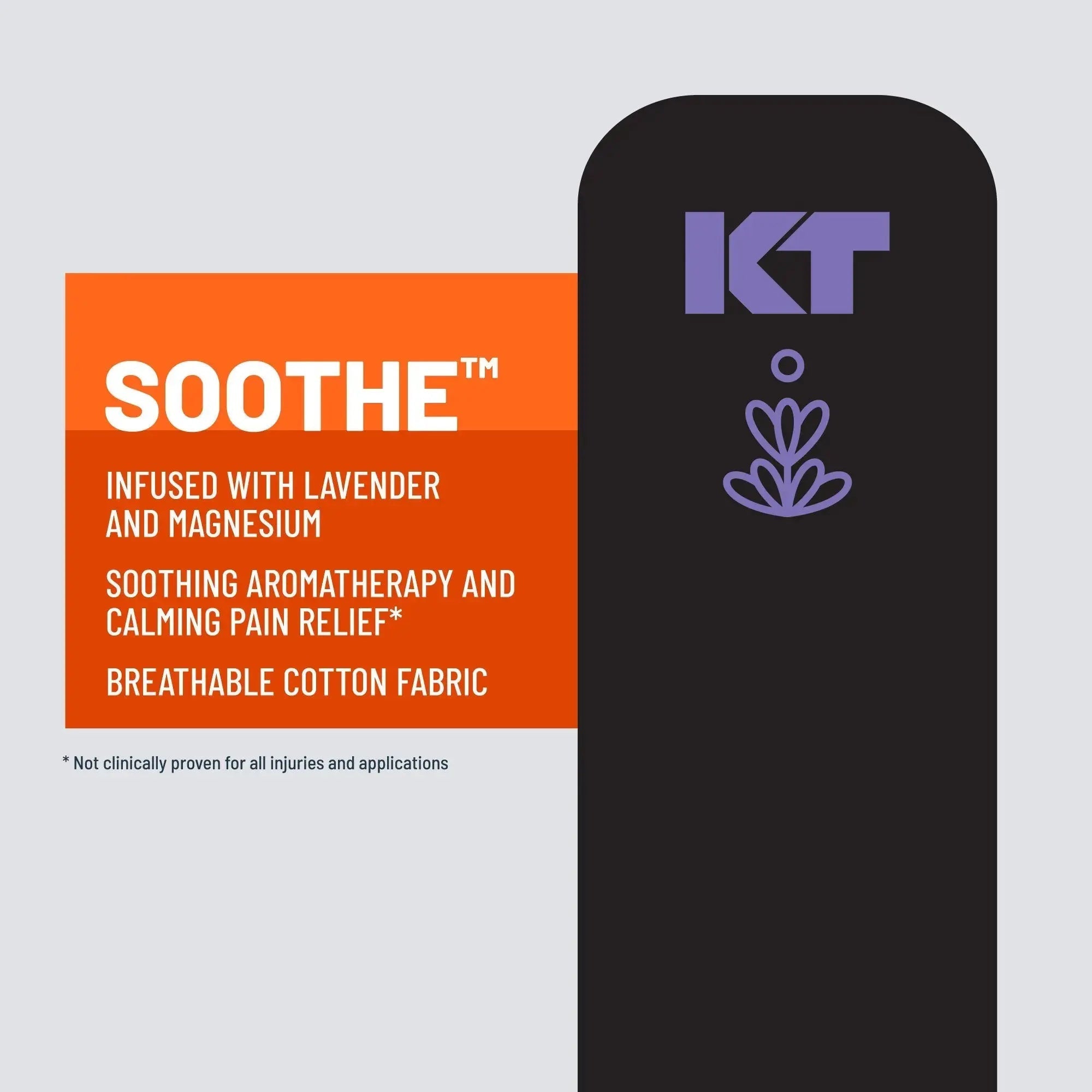 KT Tape Soothe kinesiology tape in – 20 precut strips for muscle relaxation and pain relief