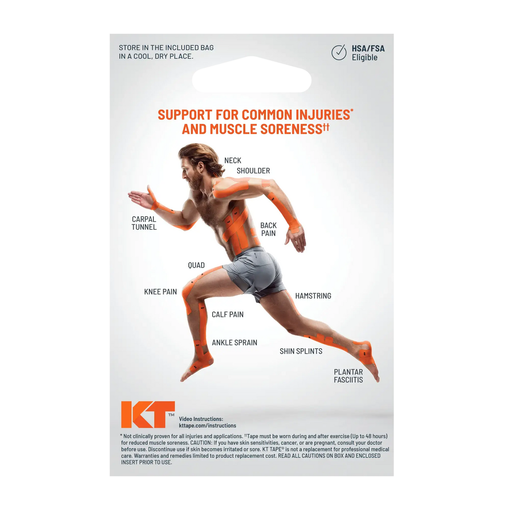 KT Tape Soothe kinesiology tape in – 20 precut strips for muscle relaxation and pain relief