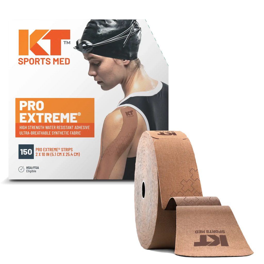 KT Tape Pro Extreme maximum strength kinesiology tape in Titan Tan – 150 precut 10 inch strips for intense athletic support#color_titan-tan